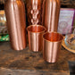 Hammered Copper Water Bottle 800ml