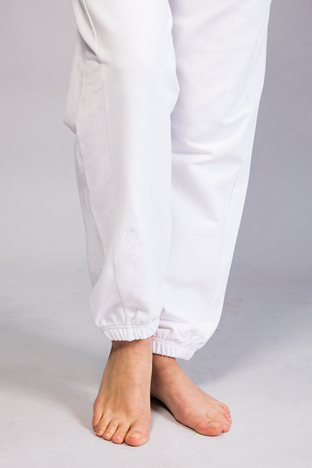 Pantalon molleton blanc