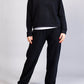 Black fleece pants XS