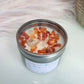Positive energy scented candle with natural stones