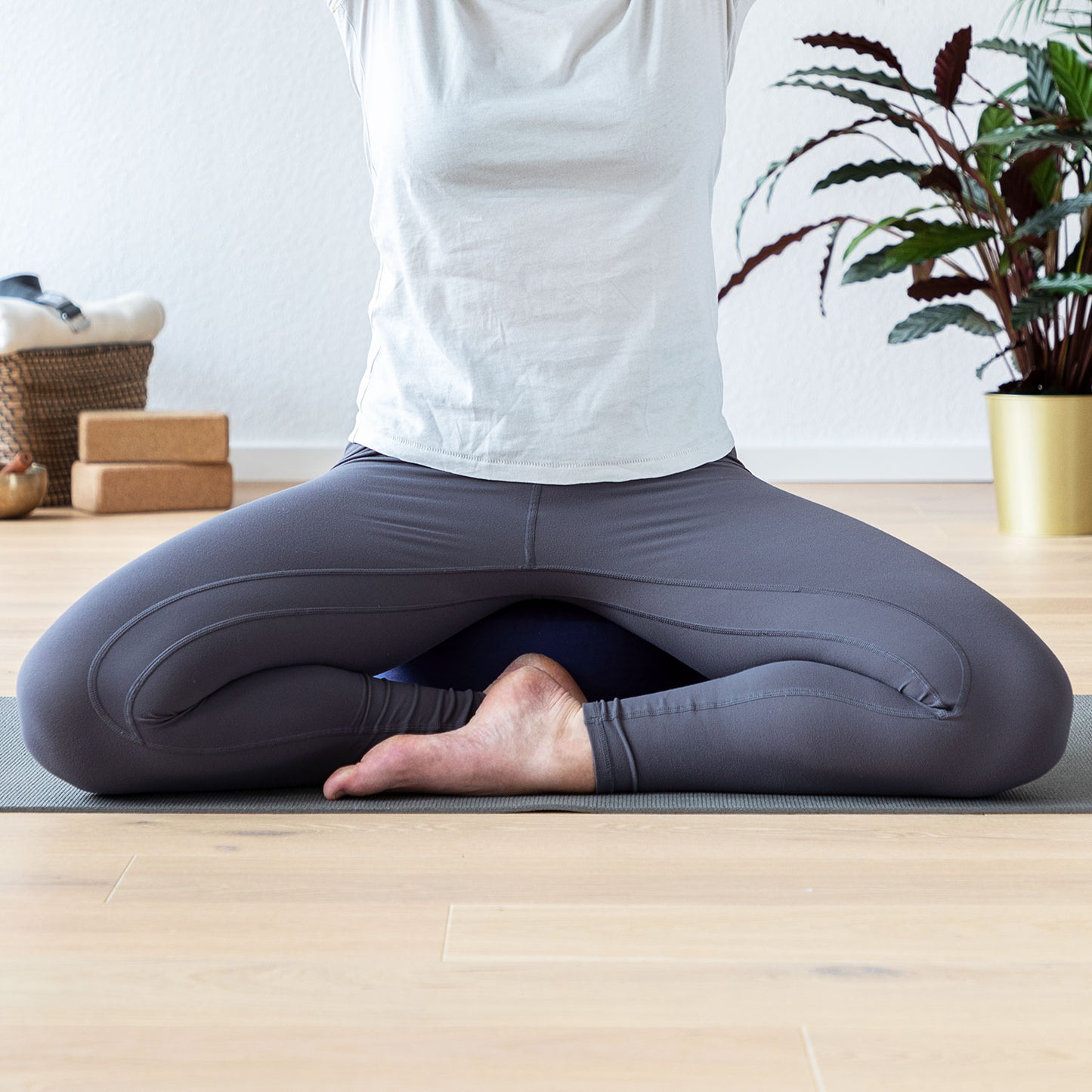 Coussin de méditation et yoga - RONDO ECO - Bleu marine