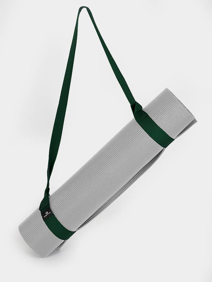 Green carpet carrying strap