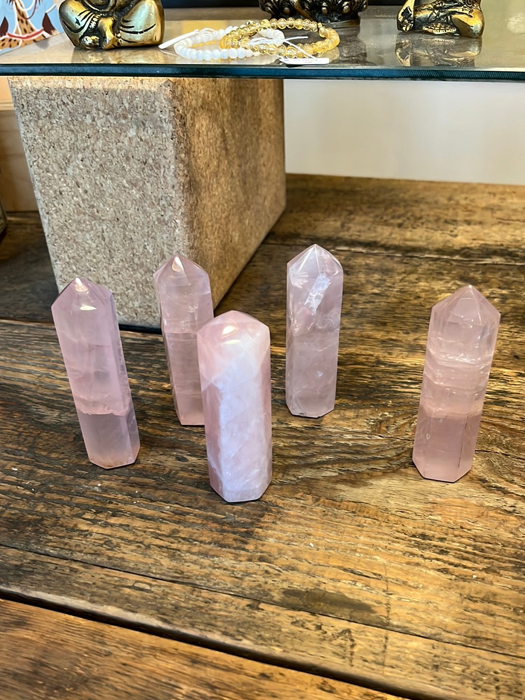 Tour de quartz rose (90mm)