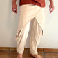 Jersey Crossover Trousers - beige