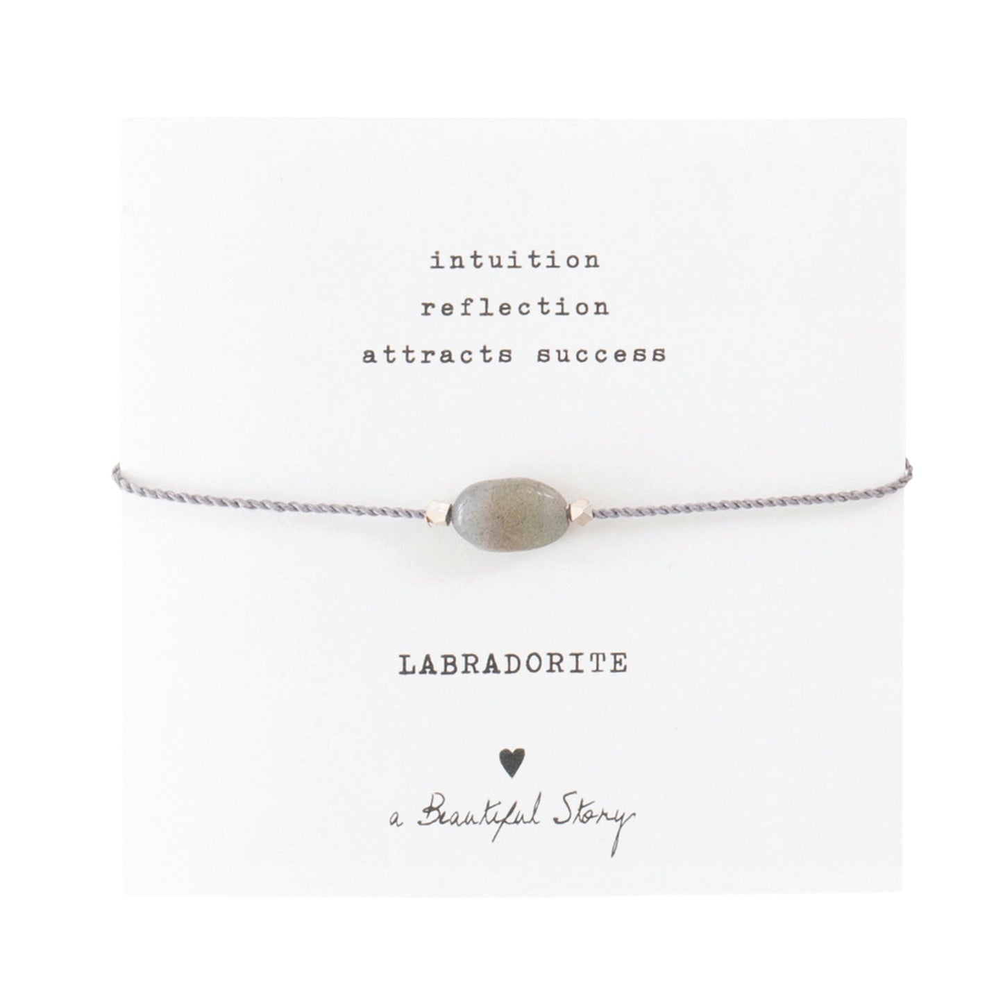 Labradorite card bracelet