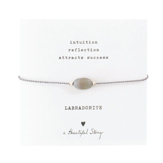 Labradorite card bracelet