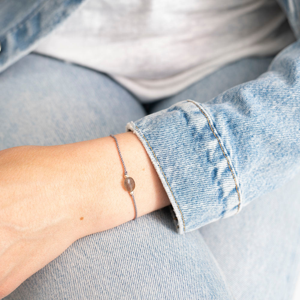 Labradorite card bracelet