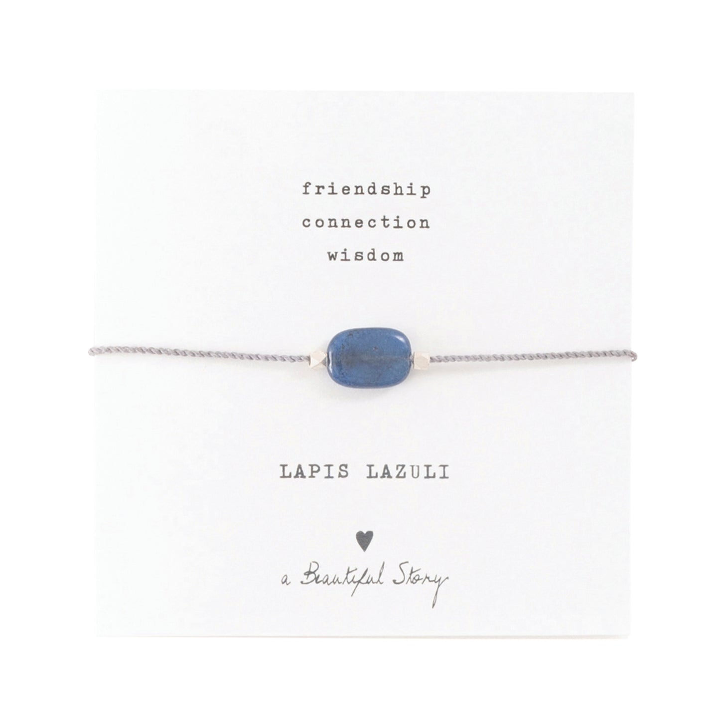 Bracelet  lapis lazuli avec une carte