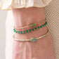 Iris bracelet with aventurine stone