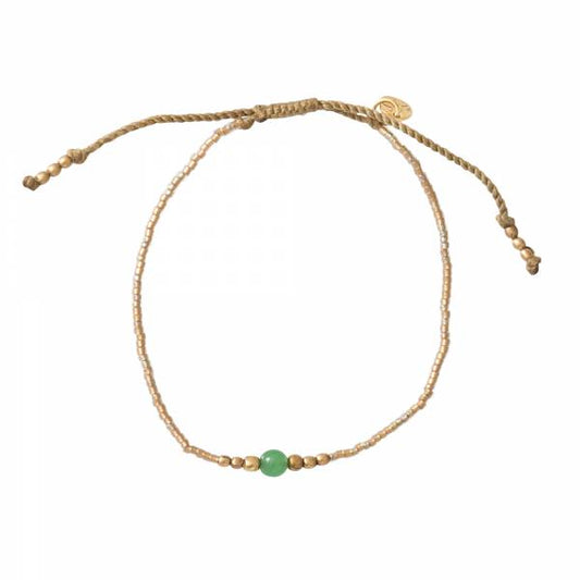 Iris bracelet with aventurine stone