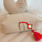 Bolster in organic cotton and Taupe buckwheat husks