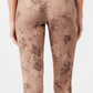 Printed Leggings Mandala - beige-cappuccino tropical flowers print