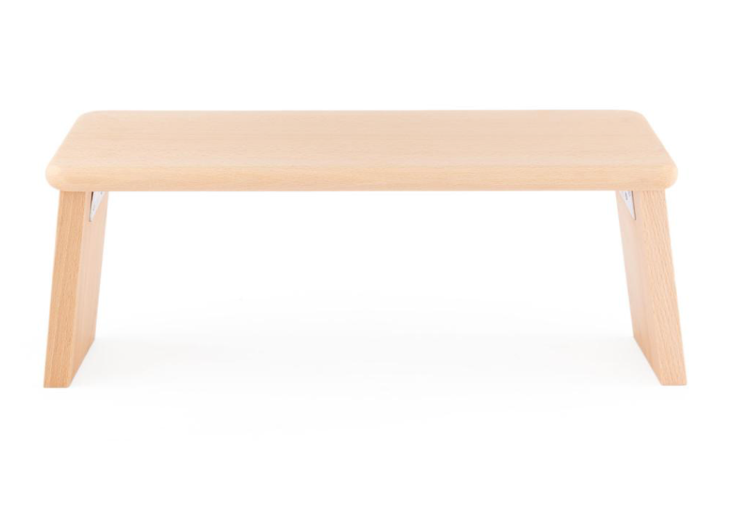 TIBET foldable meditation bench in oiled beech