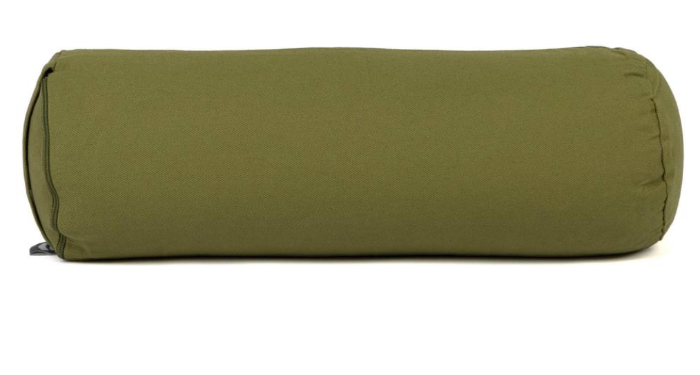 Mini bolster ECO - voyage - pour le cou et les genoux  - vert olive