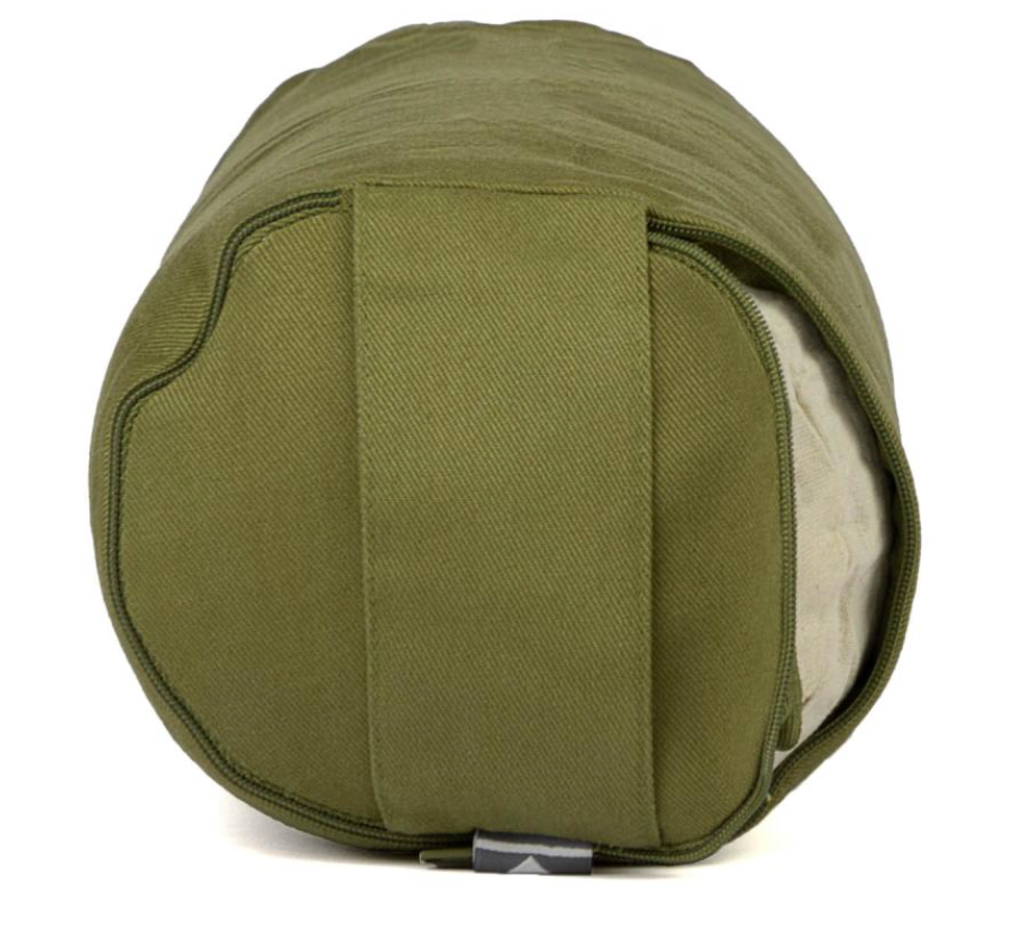 Mini bolster ECO - voyage - pour le cou et les genoux  - vert olive