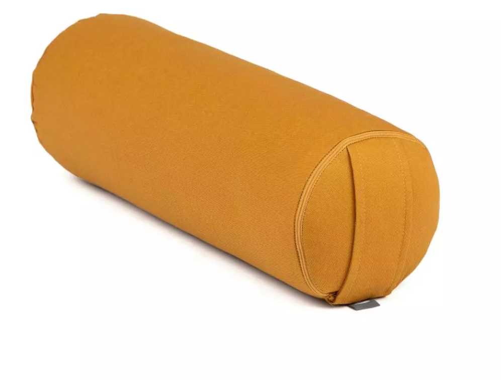 Mini bolster ECO -voyage -  pour le cou et les genoux  - safran jaune miel