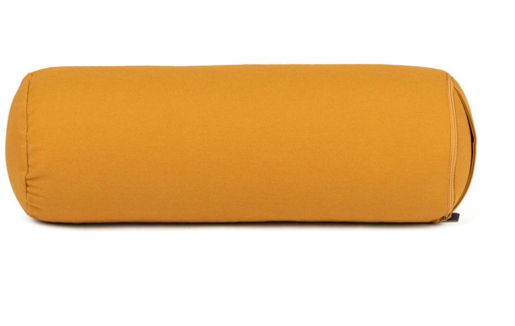 Mini bolster ECO -voyage -  pour le cou et les genoux  - safran jaune miel