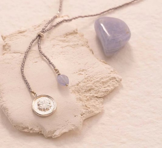 Golden Purpose necklace with moonstone