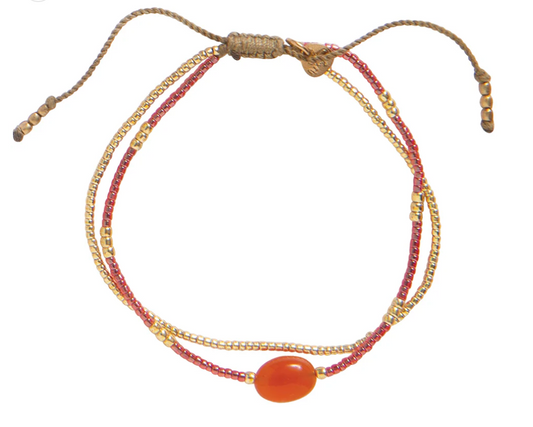 Golden Loyal bracelet with citrine stone