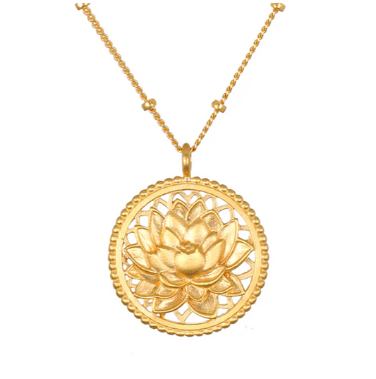 Collier " Blessed beginnings Lotus" plaqué 18k