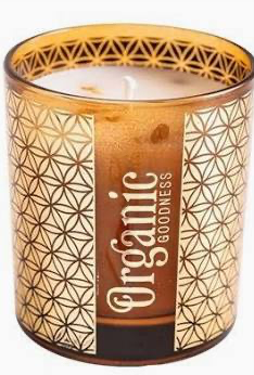 Positive energy scented candle with natural stones