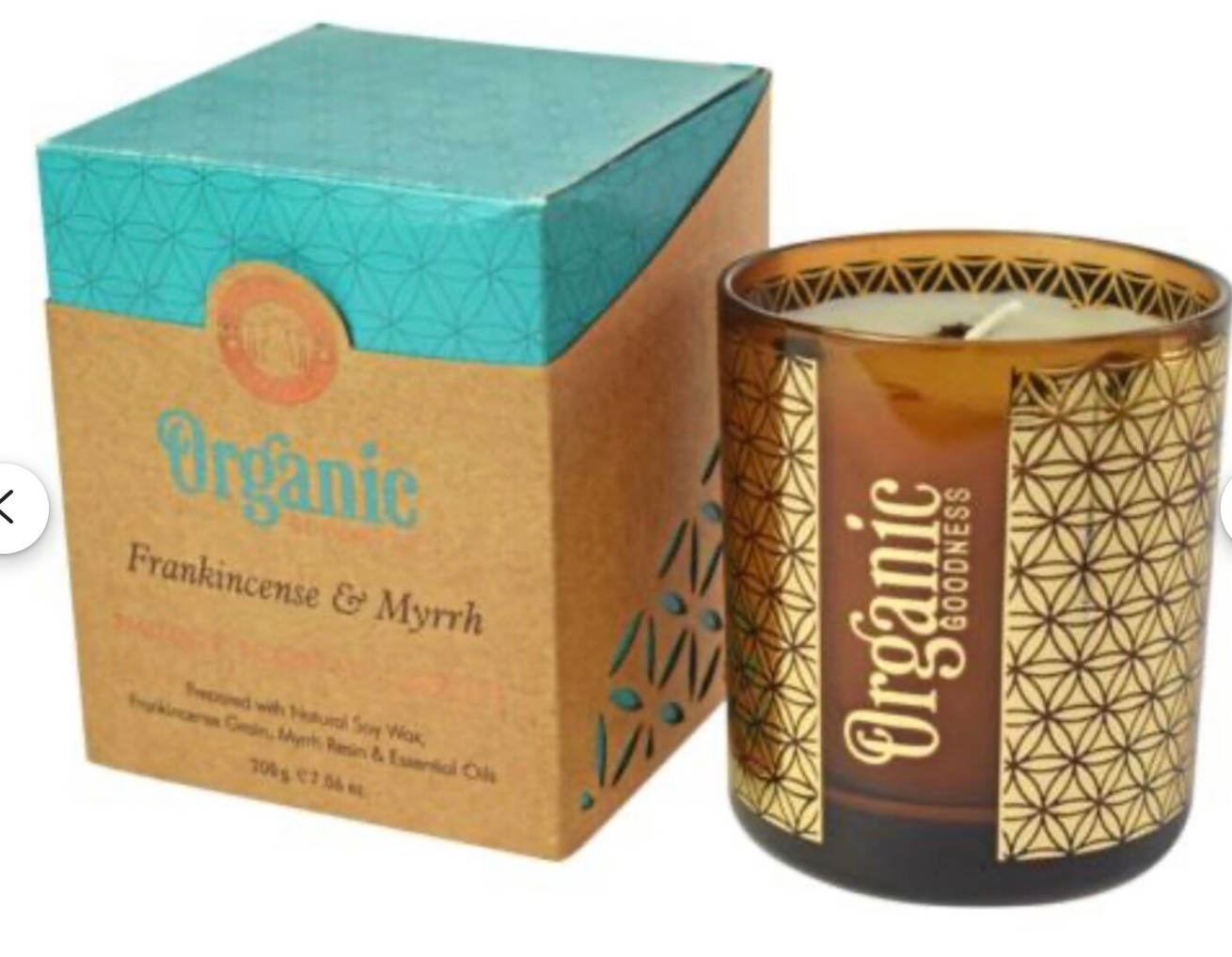 Positive energy scented candle with natural stones