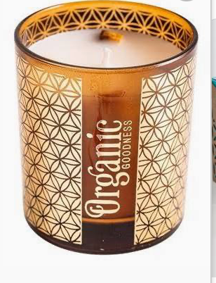 Positive energy scented candle with natural stones