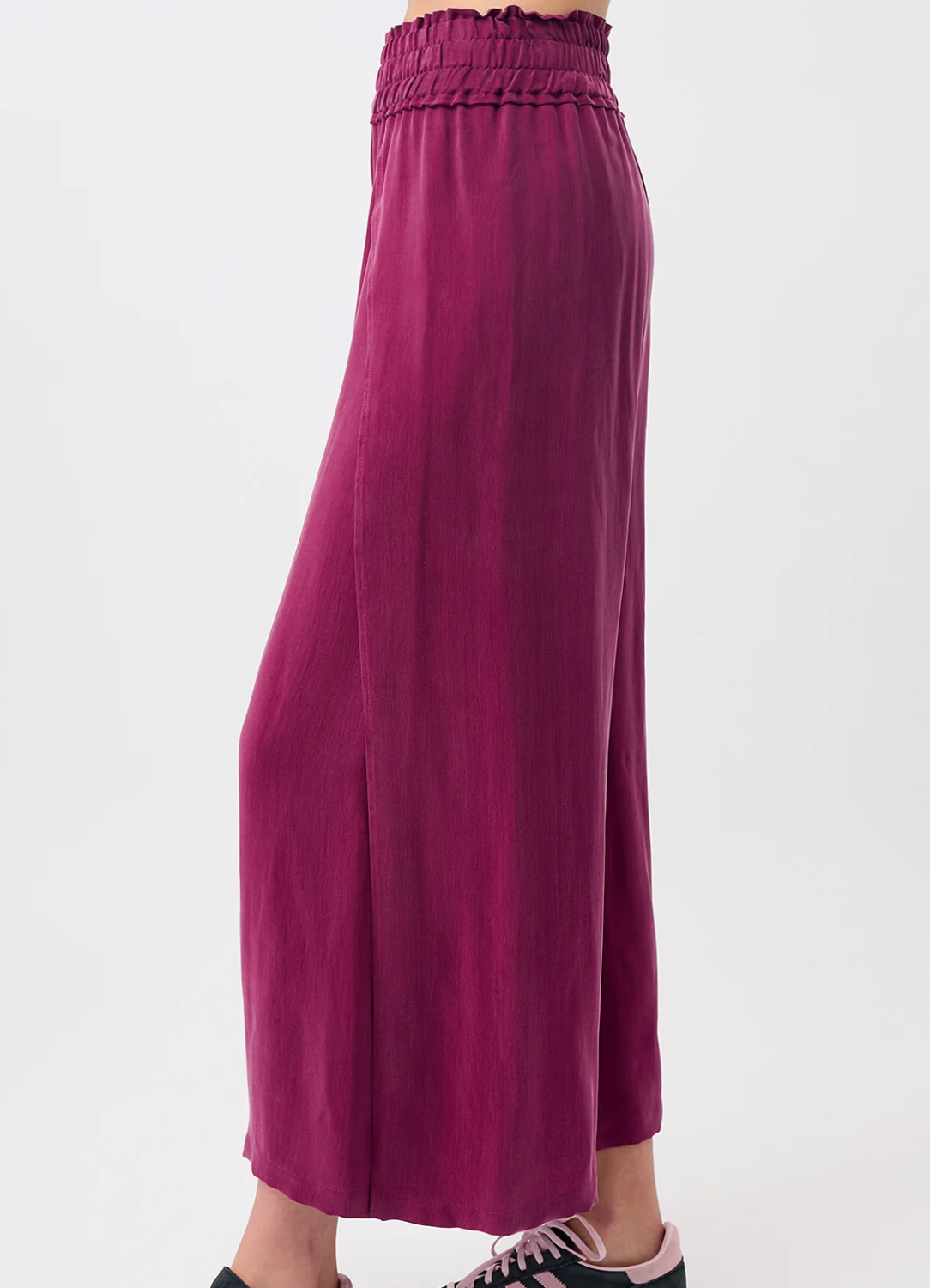 Bali pants in vegan cupro silk - Night