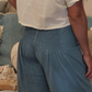 Women's pants - white V-waist