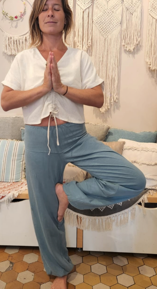 Women's pants - white V-waist