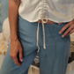 Women's pants - white V-waist