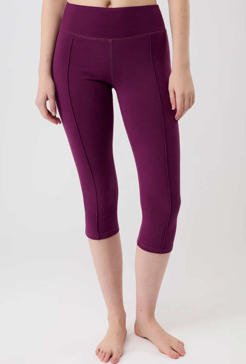 Capri Pants - Plum - Mandala