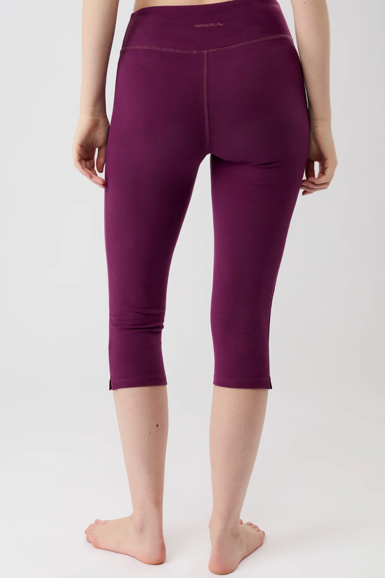 Capri Pants - Plum - Mandala