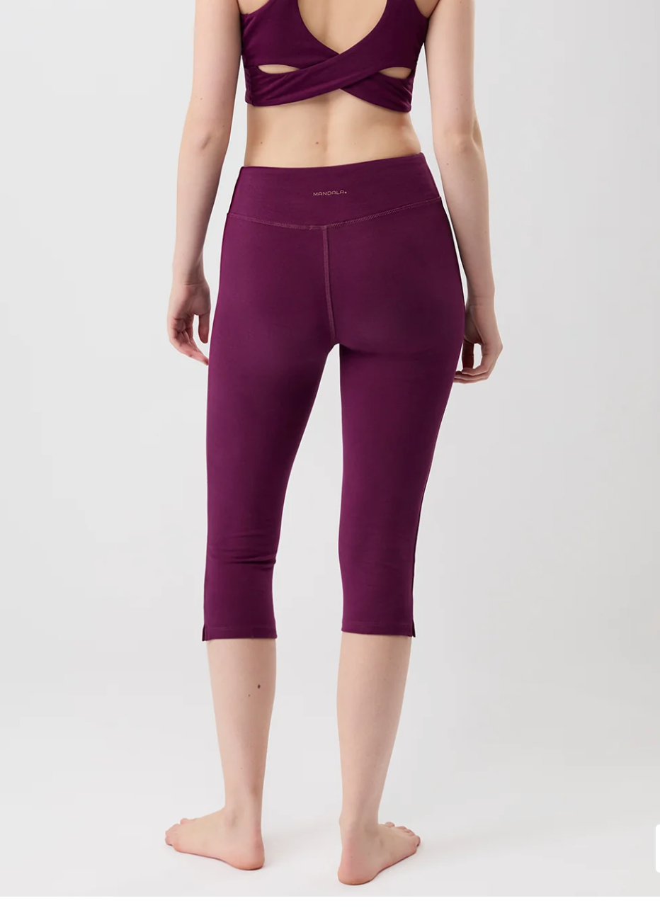 Capri Pants - Plum - Mandala