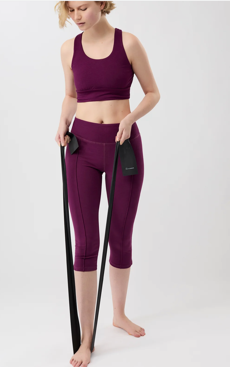 Capri Pants - Plum - Mandala