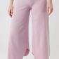 Roll-Over-Tulpenhose in natürlichem Tencel-Dschungelgrün – Mandala