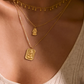 Collier "Ganesha" plaqué or 18k