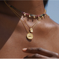 Collier "Ganesha" plaqué or 18k