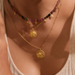 Collier "Prosperous Blessing Lakshmi" plaqué or 18k