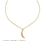 Collier "Half Moon" plaqué or 18k