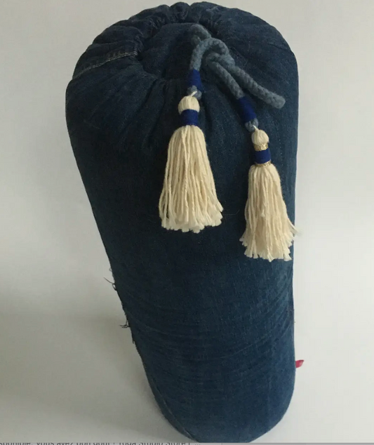 Bolster rond -Denim - pour méditation & yoga