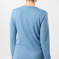 Easy Longsleeve Shirt  -  Wave Ocean blue