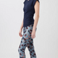 Side Ruffled Top  -  Nightblue Sky- Mandala