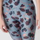 Bedruckte Mandala-Leggings mit hoher Taille und tropischem Blumendruck in Beige-Schwarz-Blau