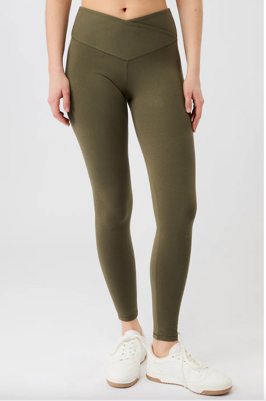 Bedruckte Mandala-Leggings mit hoher Taille und tropischem Blumendruck in Beige-Schwarz-Blau