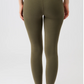 Bedruckte Mandala-Leggings mit hoher Taille und tropischem Blumendruck in Beige-Schwarz-Blau