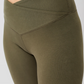 Bedruckte Mandala-Leggings mit hoher Taille und tropischem Blumendruck in Beige-Schwarz-Blau