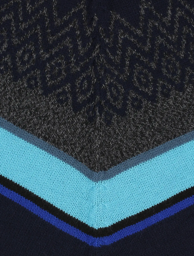 Poncho Altiplano - Bleu Turkis