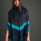 Poncho Altiplano - Bleu Turkis