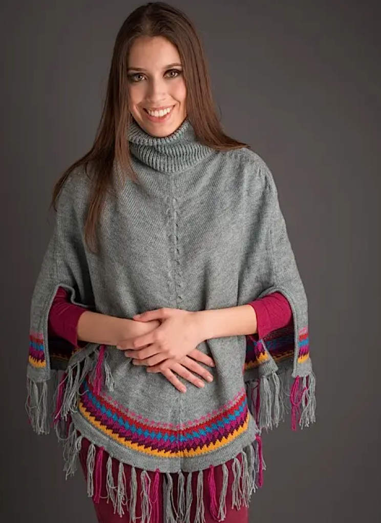 Poncho Altiplano - Grey Sensation